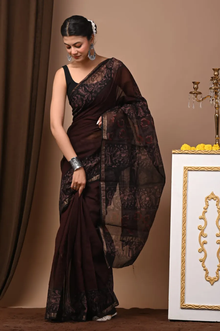 Vaspati Hand Block Prints Kota Sarees